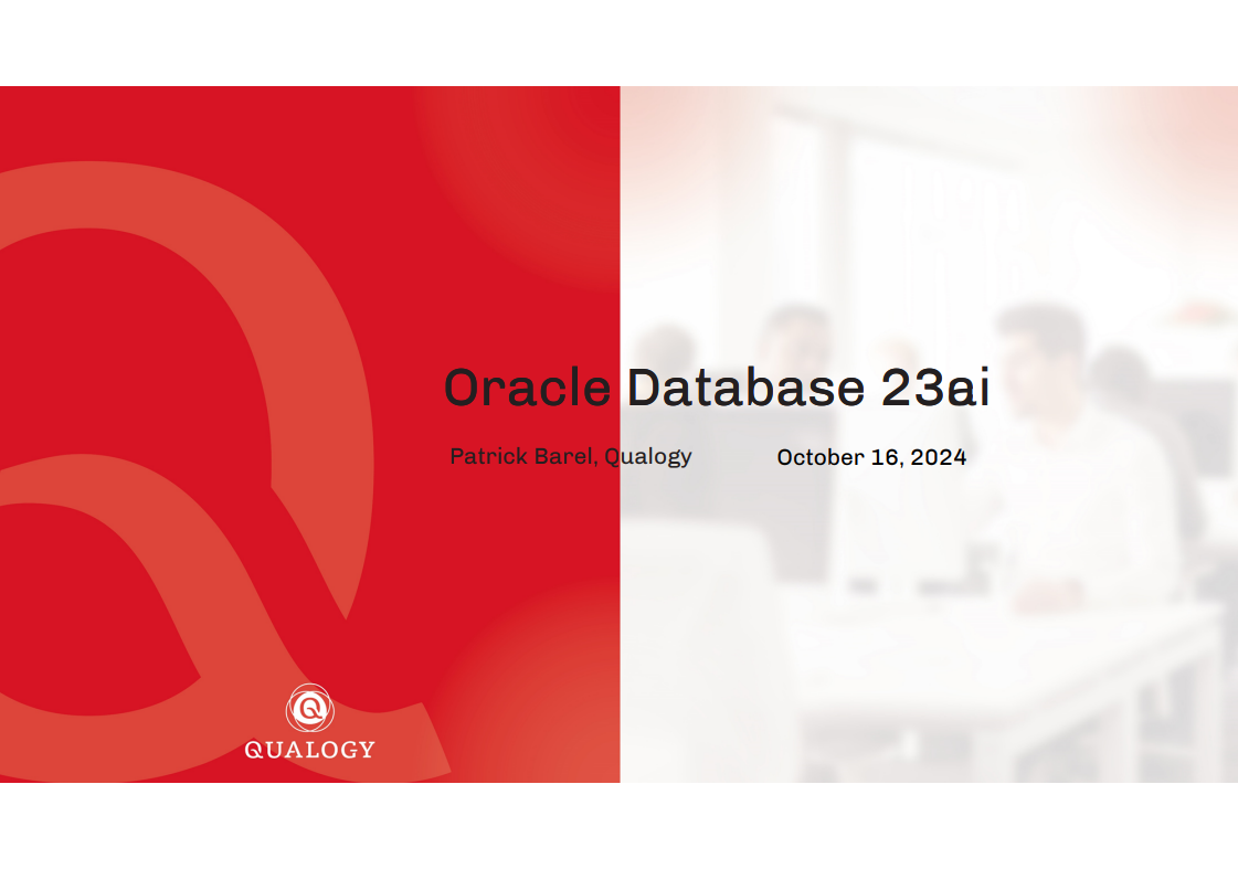 EMEA Tour 2024 – Oracle Database 23ai: What’s new