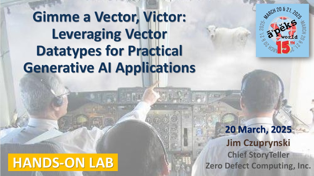 APEX World 2025 – HOL Gimme a Vector, Victor