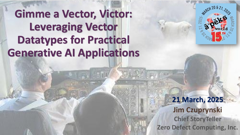 APEX World 2025 – Gimme a Vector, Victor