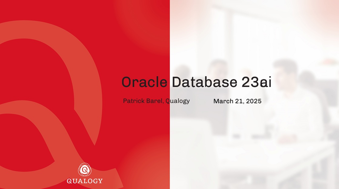 APEX World 2025 – Oracle Database 23ai: What’s new