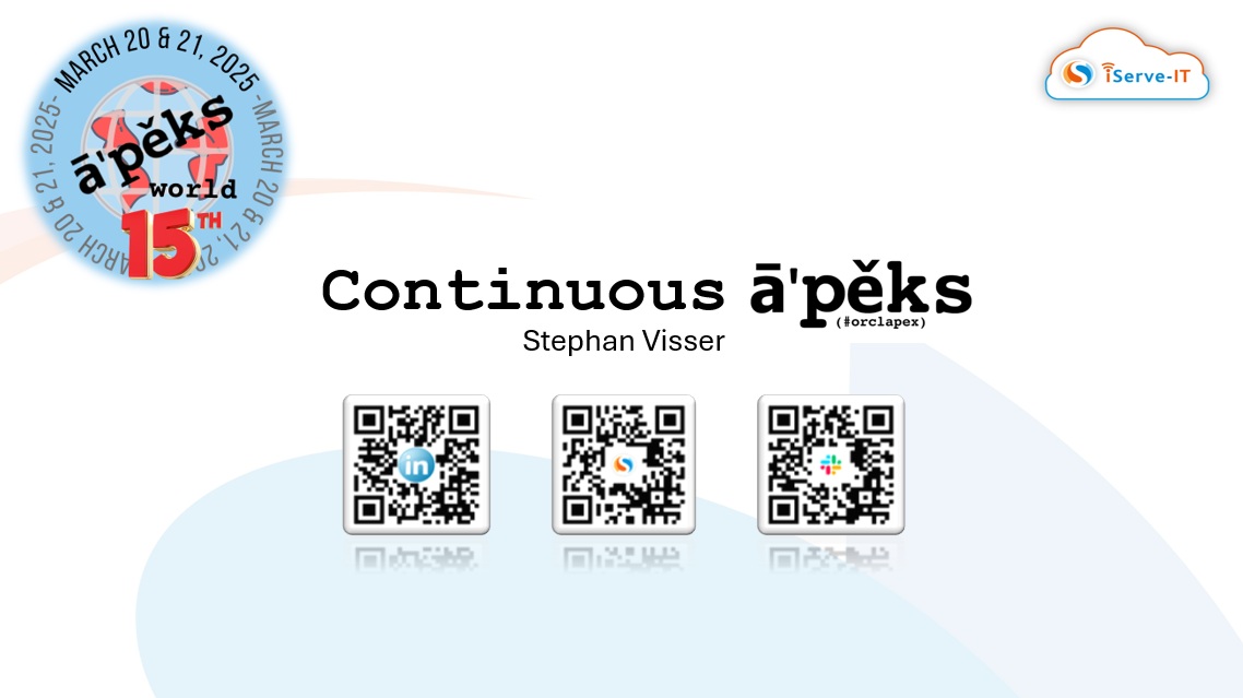 APEX World 2025 – Continuous APEX